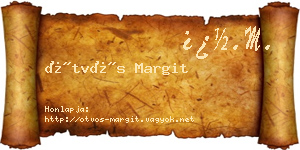 Ötvös Margit névjegykártya